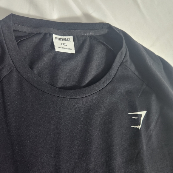 Gymshark Men's XXXL Jet Black Long Sleeve T-shirt NWT with Wicking Technology - Picture 6 of 7